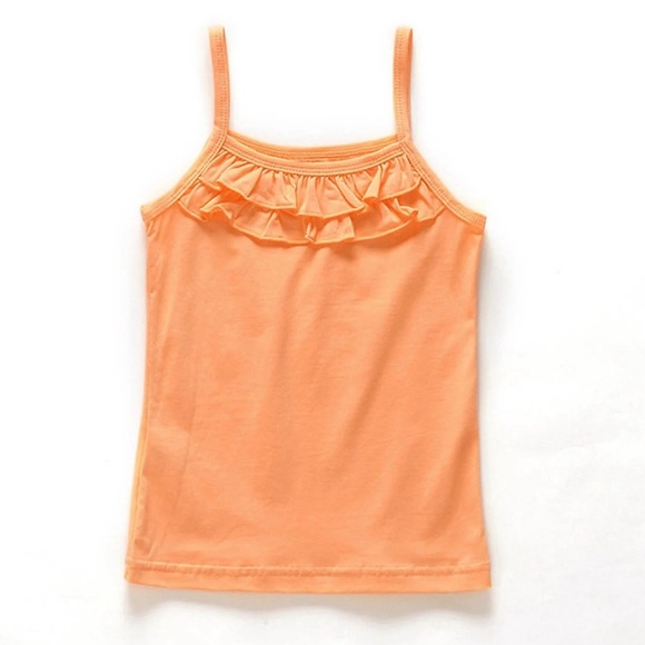 The Children’s Place Orange Ruffle Tank Top - Picture 1 of 4